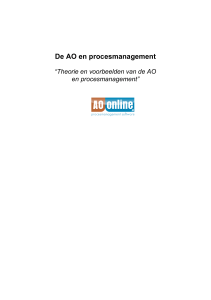De AO en procesmanagement - AO