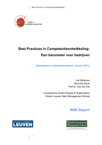 Best Practices in Competentieontwikkeling: Een barometer voor