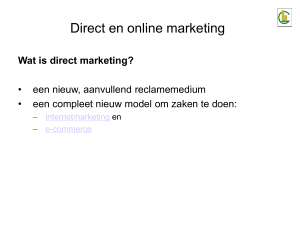 Wat is direct marketing?