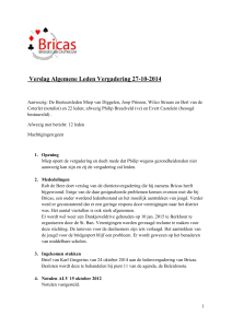 Verslag Algemene Leden Vergadering 27-10-2014 - NBB