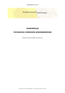 Jaarverslag 2012 en 2013 - Technische commissie bodembeweging