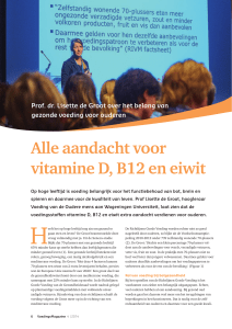 Voeding Magazine Alle aandacht voor vitamine D, B12 en eiwit