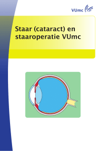 Staar (cataract) en staaroperatie VUmc