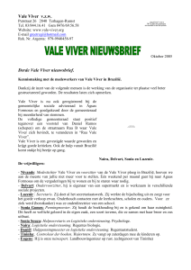 Welkom bij onze eerste vale Viver nieuwsbrief
