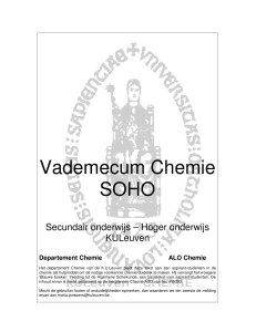 Vademecum Chemie SOHO - Departement Chemie