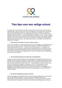 Tien tips voor een veilige school