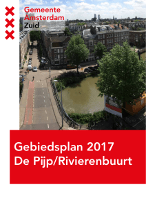 Gebiedsplan 2017 De Pijp/Rivierenbuurt