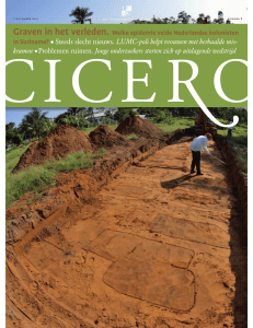 artikel Cicero 8 november 2011 "Epidemie op het spoor"