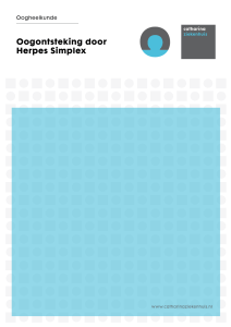 Oogontsteking door Herpes Simplex