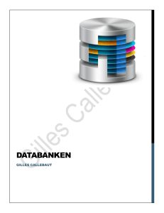 databanken - Gilles Callebaut