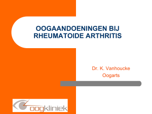 oogaandoeningen bij rheumatoide arthritis - RA-Liga