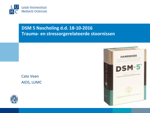 DSM-5 Trauma- en stressorgerelateerde stoornissen