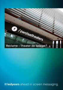 Reclame - LED-scherm Theater de Spiegel