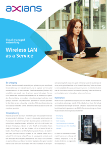 Wireless LAN as a Service