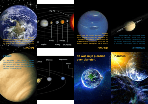 Planeten Venus: Aarde: Saturnus: Uranus: dit was mijn picozine