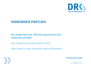 Presentatie Delftse Rekenkamer - Onderzoek Verbonden Partijen