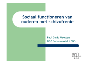 Sociaal functioneren van ouderen met schizofrenie