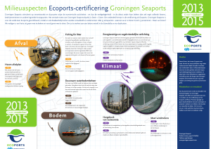 Milieuaspecten Ecoports-certificering Groningen Seaports