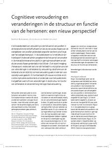 Cognitieve veroudering en veranderingen in de