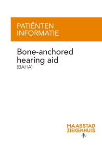 Bone-anchored hearing aid - (BAHA)