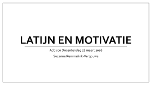 Latijn en motivatie