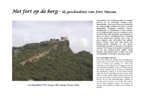 Het fort op de berg - de geschiedenis van Fort Nassau