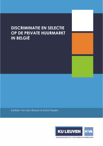discriminatie en selectie op de private huurmarkt in belgië