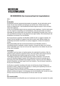 DE BOEDDHA-Van levensverhaal tot inspiratiebron