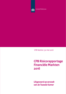 Notitie CPB Risicorapportage Financiële Markten 2016