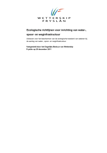 Ecologische richtlijnen voor inrichting van water-, spoor