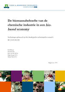 De biomassabehoefte van de chemische industrie in een biobased