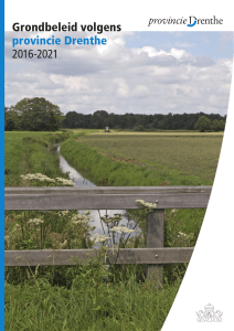 Grondbeleid volgens provincie Drenthe 2016-2021