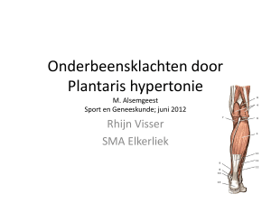 Onderbeensklachten door Plantaris hypertonie