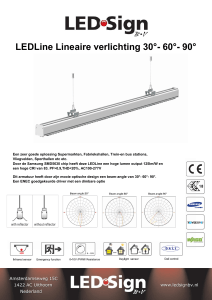 LEDLine Lineaire verlichting 30°- 60°