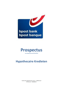 Prospectus - bpost bank