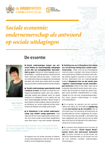 Sociale economie: ondernemerschap als antwoord op sociale