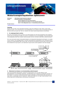 Watertransportsystemen opbouwen