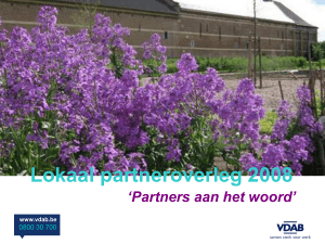 Lokaal partneroverleg 2008 `Partners aan het woord` www.vdab.be