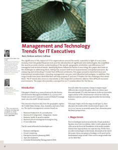 Management and Technology Trends for IT Executives