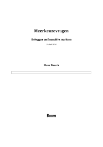 Meerkeuzevragen - Boom hoger onderwijs