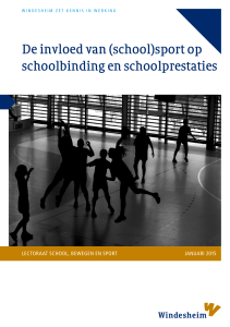 De invloed van (school)sport op schoolbinding en schoolprestaties