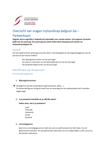 Overzicht van vragen myhandicap.belgium.be
