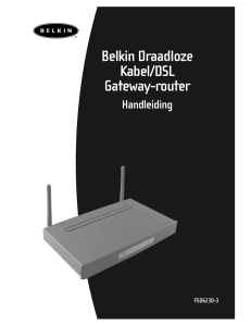 Belkin Draadloze Kabel/DSL Gateway