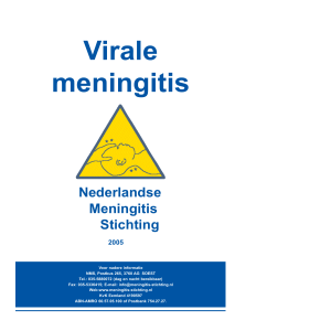 virale meningitis 231204 v2 - Nederlandse Meningitis Stichting