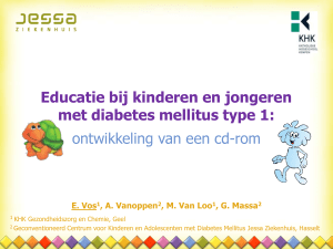 Educatie bij kinderen en jongeren met diabetes mellitus type 1