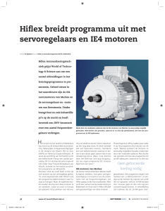 Hiflex breidt programma uit met servoregelaars en Ie4 motoren