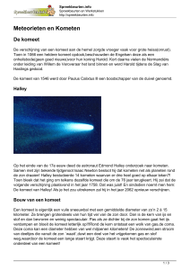 Meteorieten en Kometen