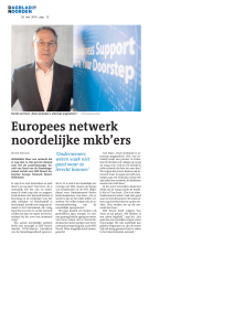 Europees netwerk noordelijke mkb`ers