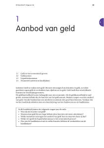 1 Aanbod van geld - Noordhoff Uitgevers