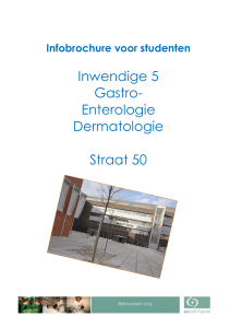 Inwendige 5 Gastro- Enterologie Dermatologie - AZ Sint